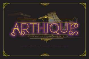 Arthique: A Delicate Font with a Unique Touch