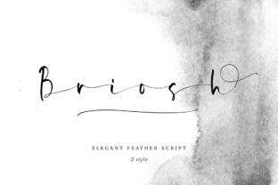 Briosh: A Delicate and Romantic Calligraphy Font for Creative Design