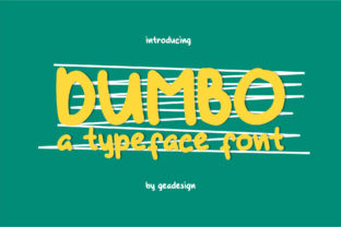 Dumbo Font: A Handwritten Charm for Every Project