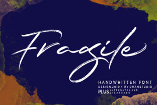 Exploring the Artistry of Fragile Script: A Textured Brush Font for Creative Expression