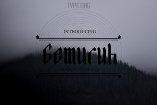 Gemuruh: A Modern Blackletter Font for Label Design