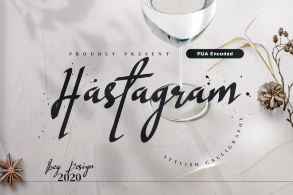 Hastagram Calligraphy Font