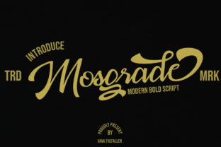 Mosgrade: A Modern Handwritten Script Font with Vintage Charm