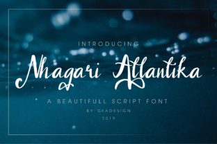 Nhagari Atlantika: A Handwritten Script Font for Creative and Professional Use