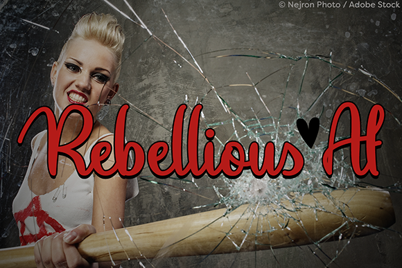 Rebellious Af: A Font That Speaks in Its Own Voice